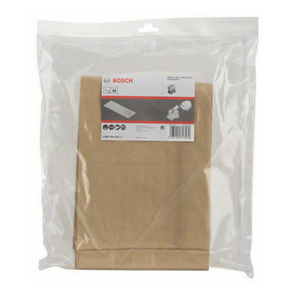 Lot De 5 Sacs D'aspirateur Bosch 2607432035 - Papier - Pour Gas 35