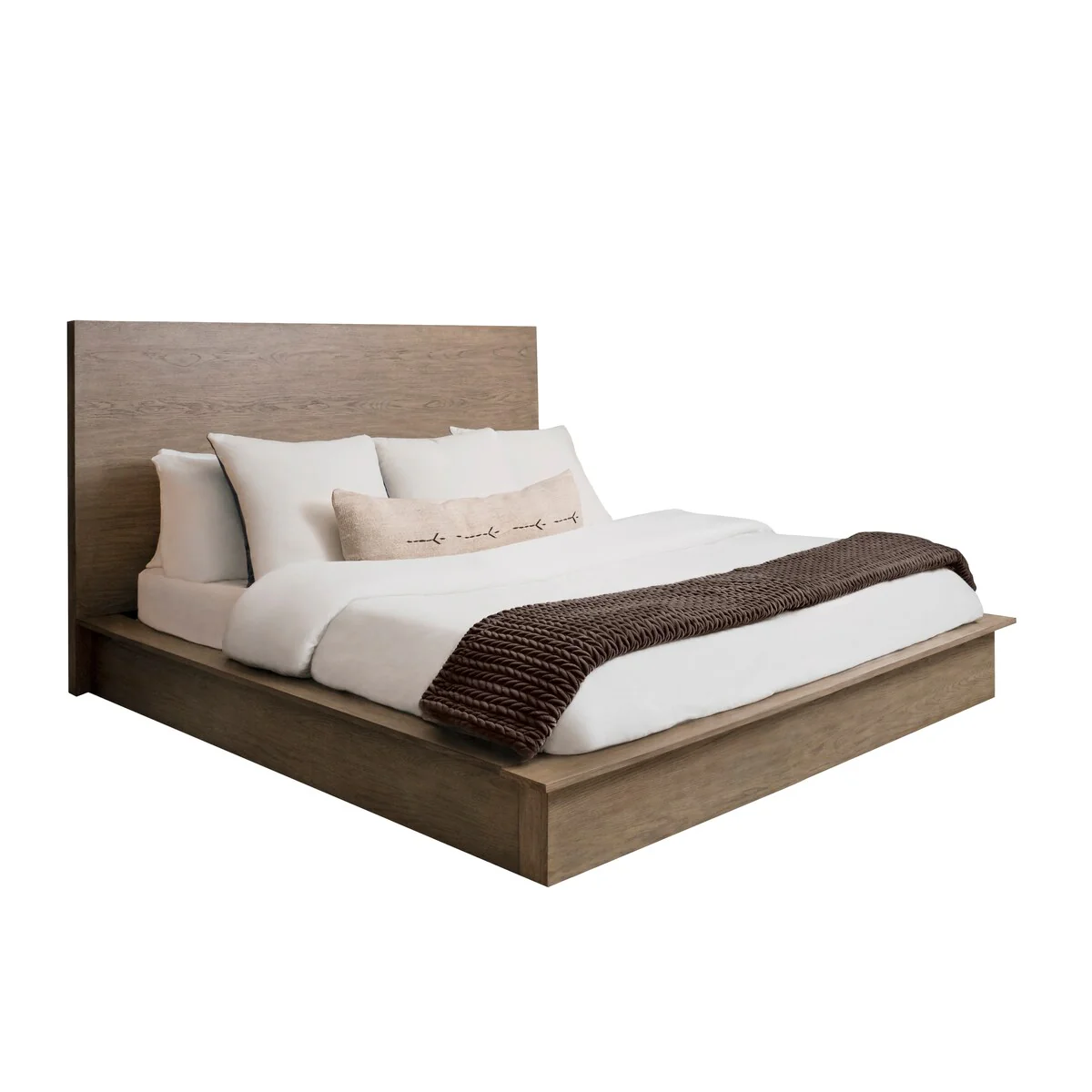 Abbyson Resto Weathered Gray Platform Bed