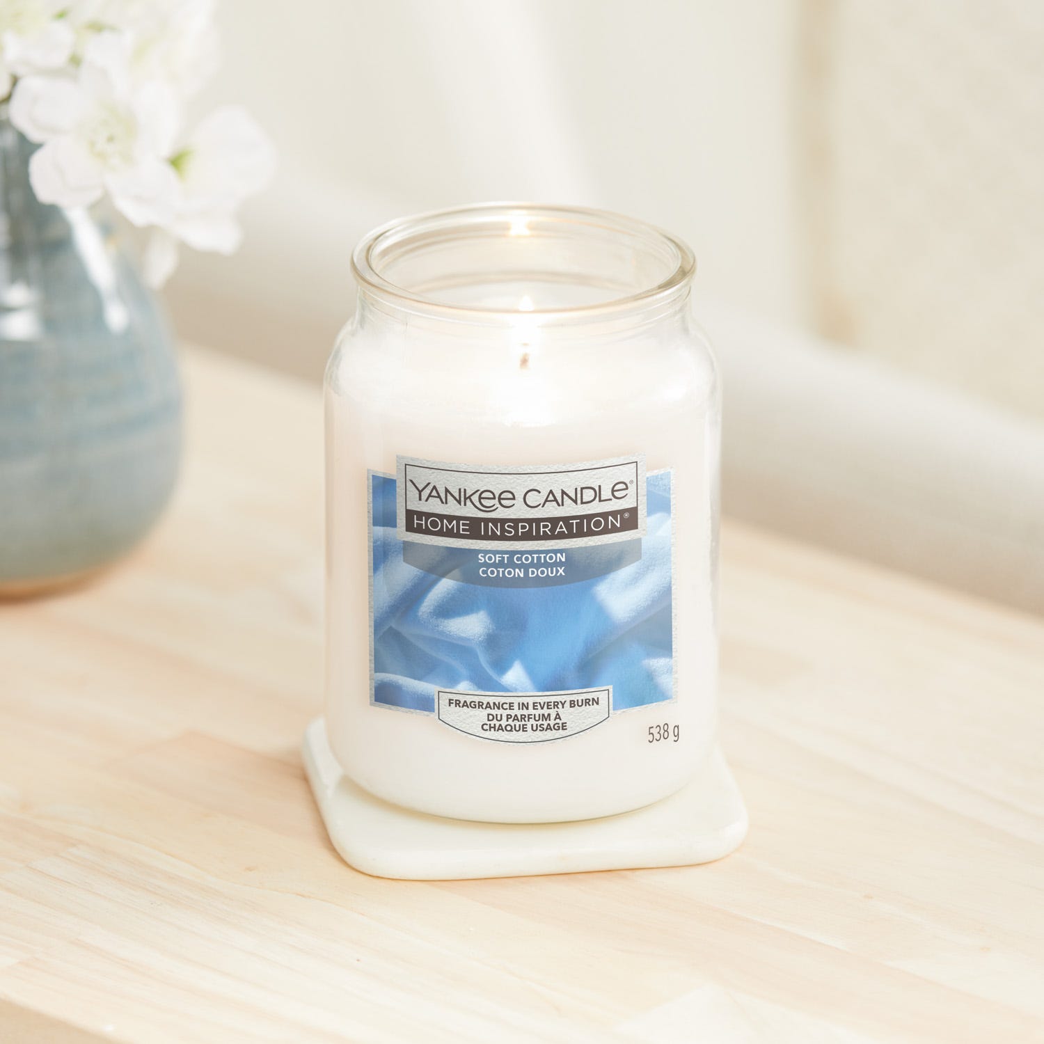 Soft Cotton, candela in giara grande Yankee Candle