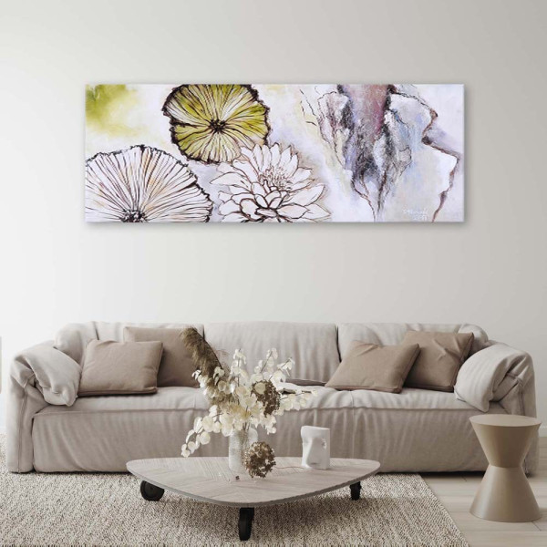 Feeby Obraz na płótnie Panorama z kwiatów 90x30