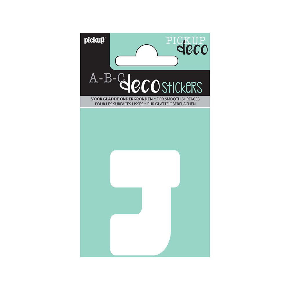 BOKSTAVER PICKUP J ABC DECO ANNA 60 MM J HVIT