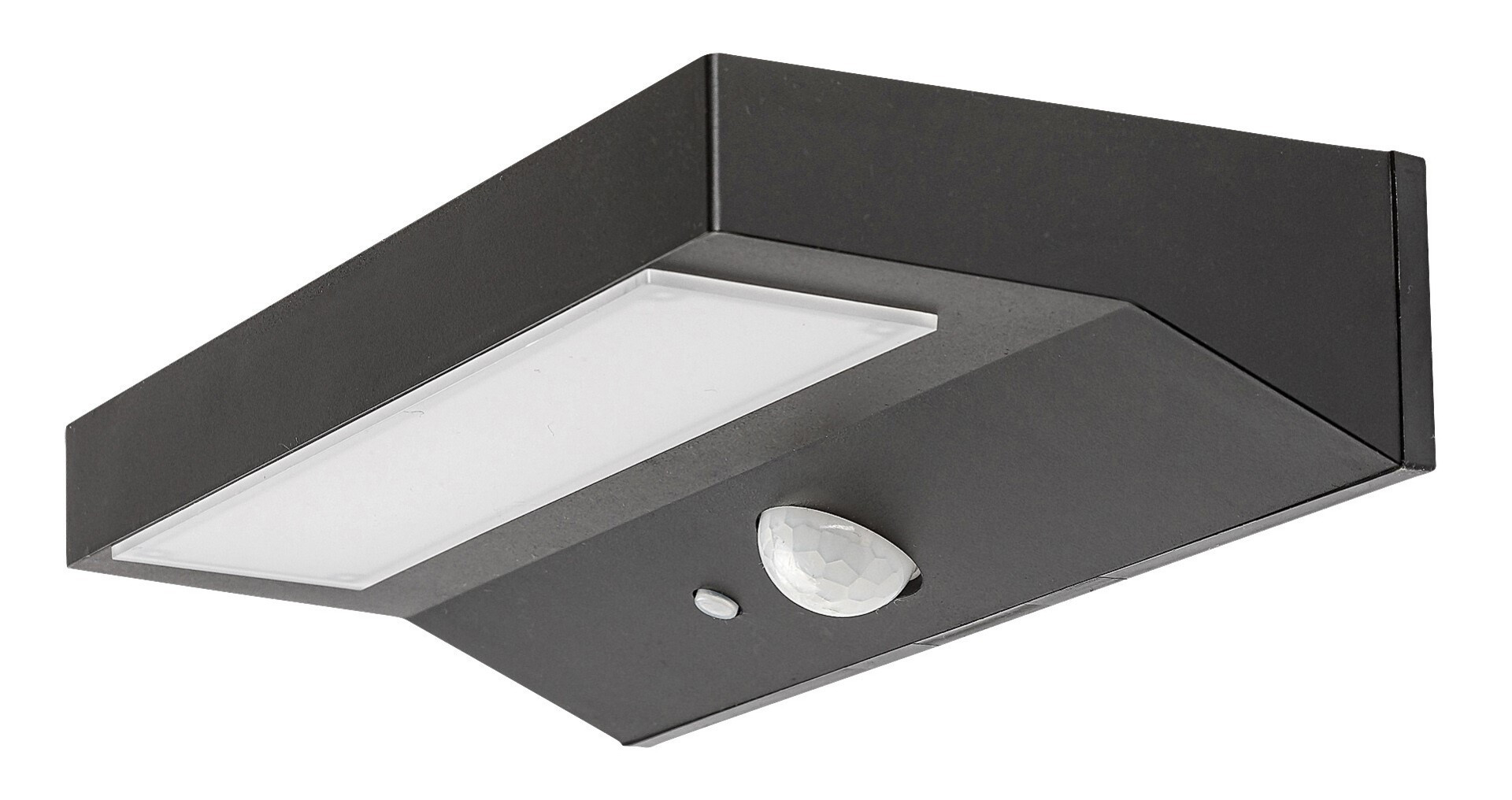 Kinkiet zewnętrzny solarny z czujnikiem LED 6W Korana czarny 77023 Rabalux