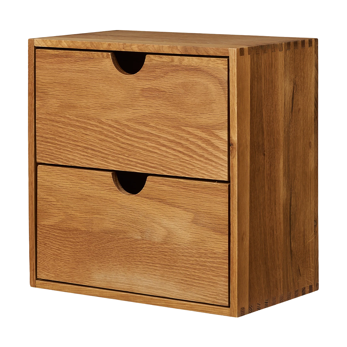 Artichok Abigail Eikenhouten Wandkast Met Twee Lades - 30 x 30 cm