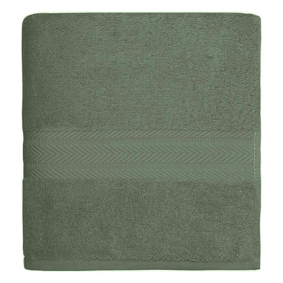 LUXURY - Serviette de toilette 550 gr/m²  sauge 50x100 cm
