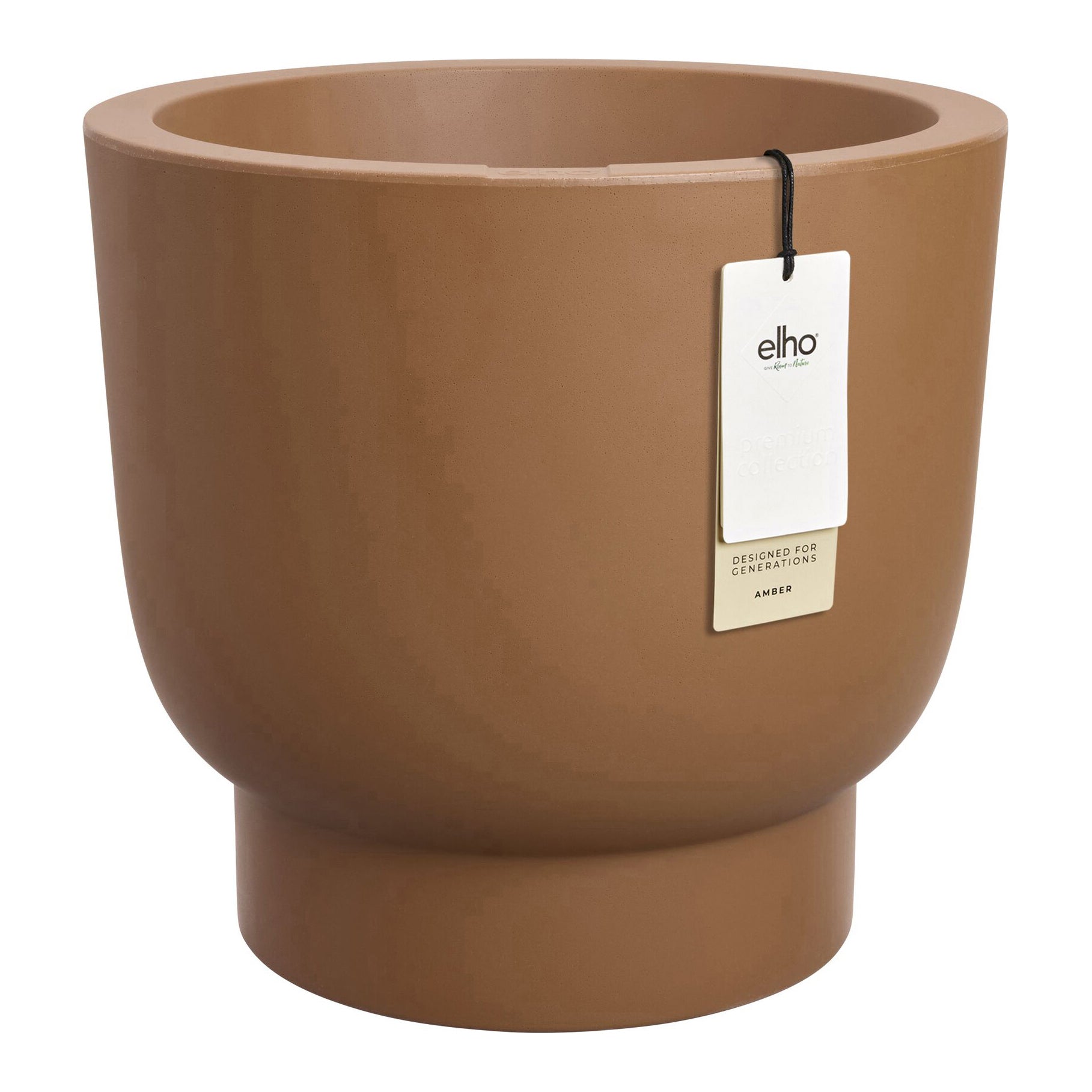 Elho Amber Grail 40 - Karamel - Ø 38 x H 36 cm - Binnen en Buiten - 10