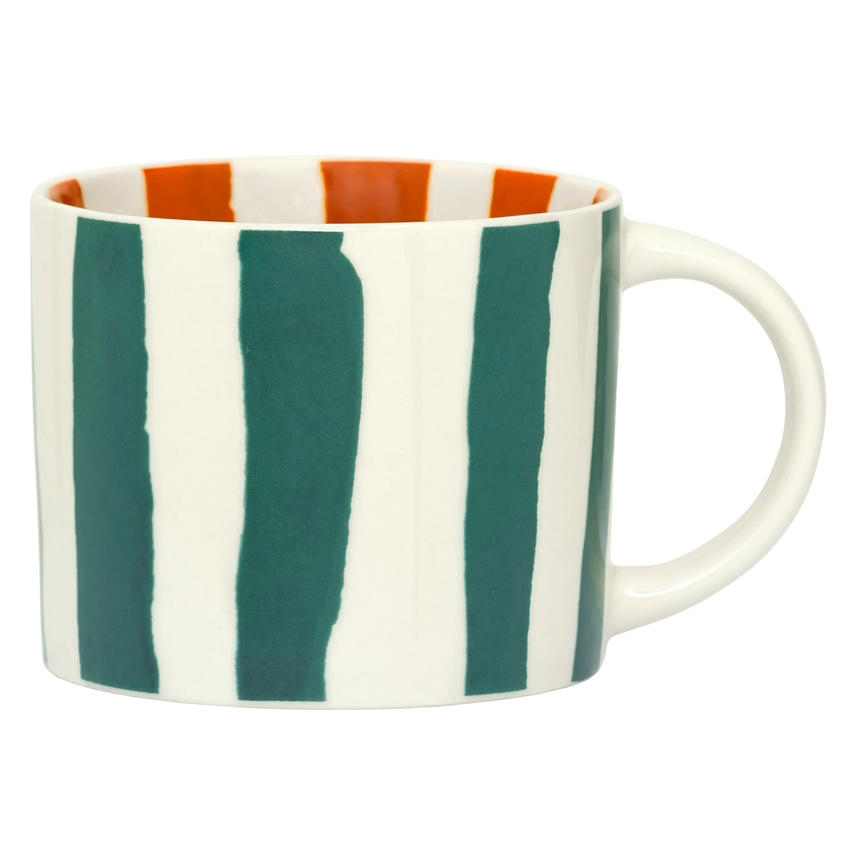 Urban Nature Culture LINDA. x UNC mok Tazza - with printed stripes inside & outside C - Ø 14.5 * 10.5 * 8.5 CM