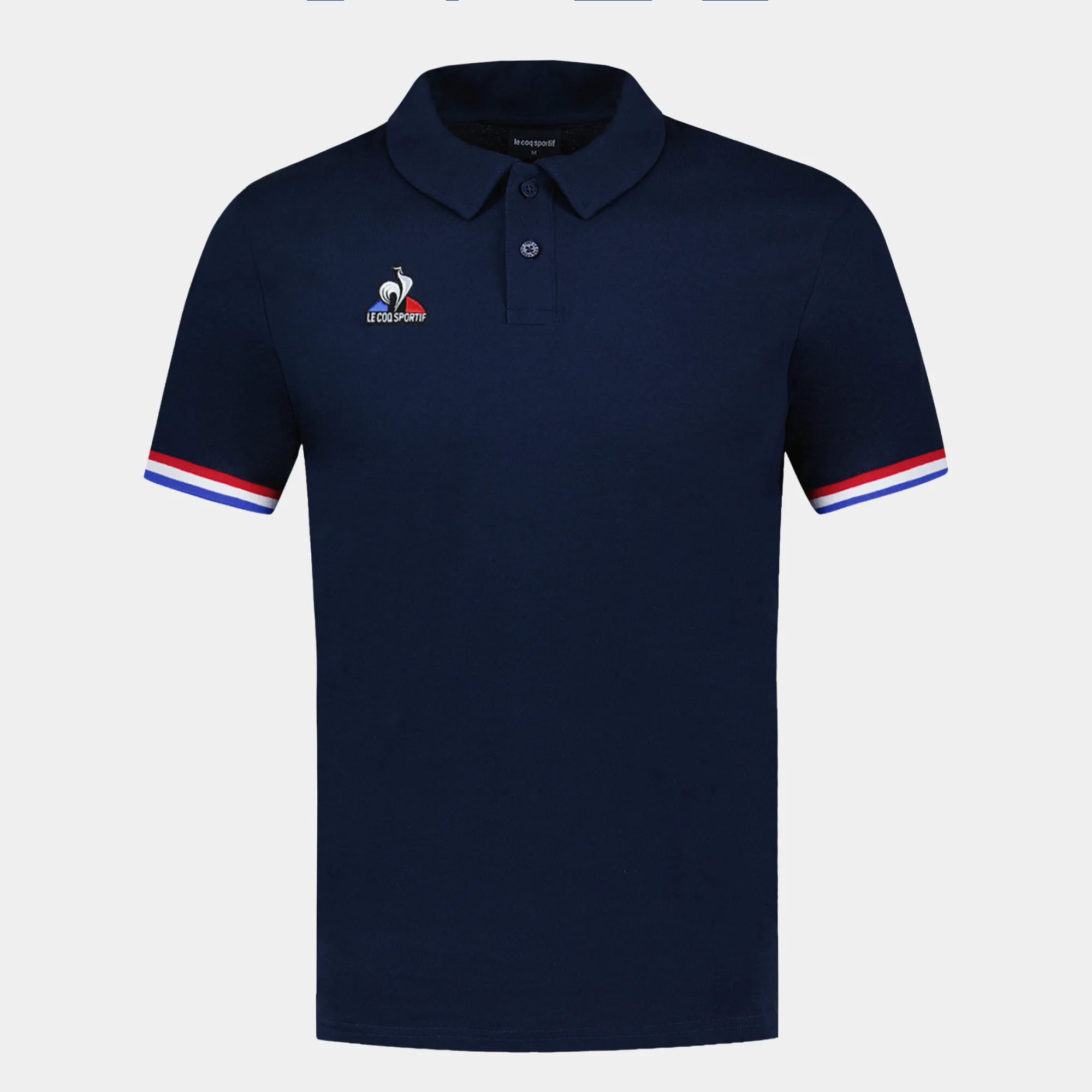 Polo avec détails tricolores