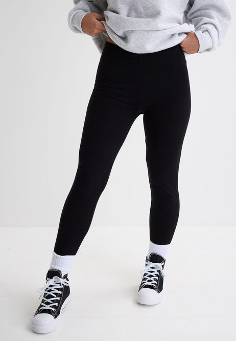 Older Girls 2pk Black Leggings