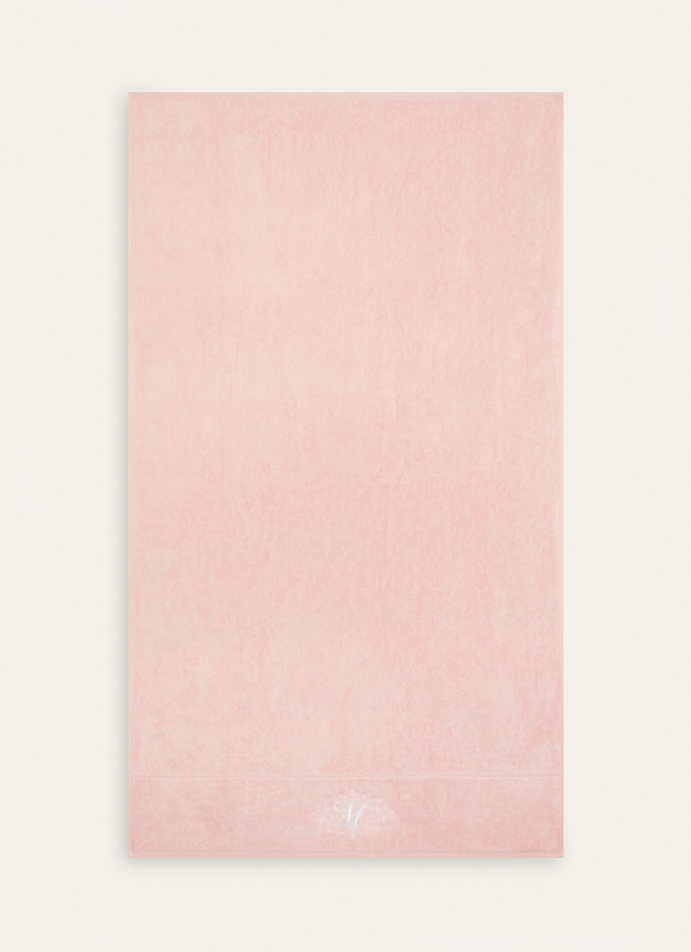 DRAP DE BAIN VELOURS EN COTON BRODERIE 500GR ROSE