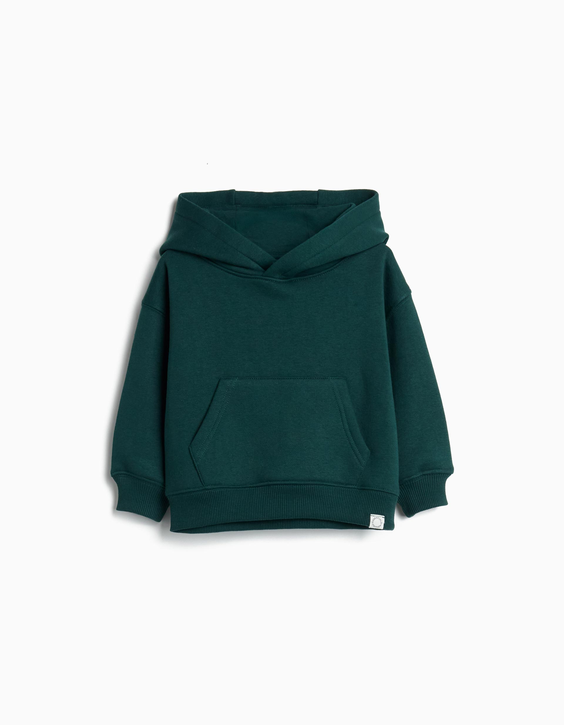 Sweatshirt com Capuz, Menino, Verde Escuro