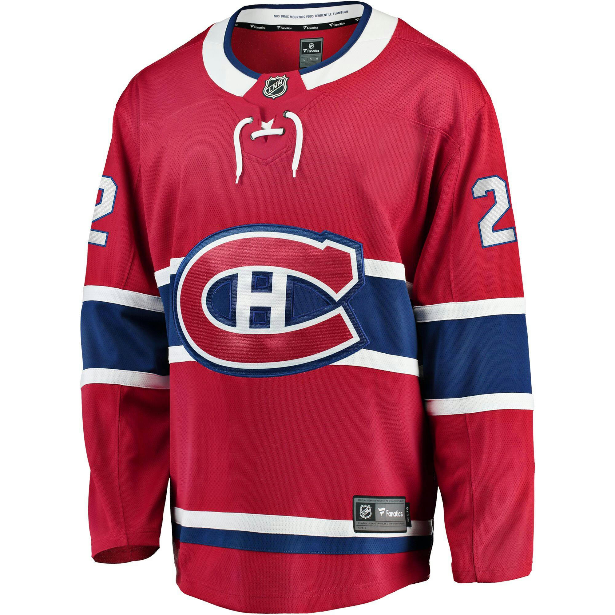 NHL Montreal Canadiens Cole Caufield Player Jersey