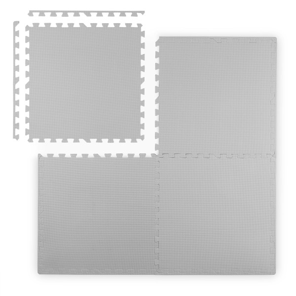 Duża mata piankowa puzzle piankowe 60x60 cm 4 szt. Ricokids szara