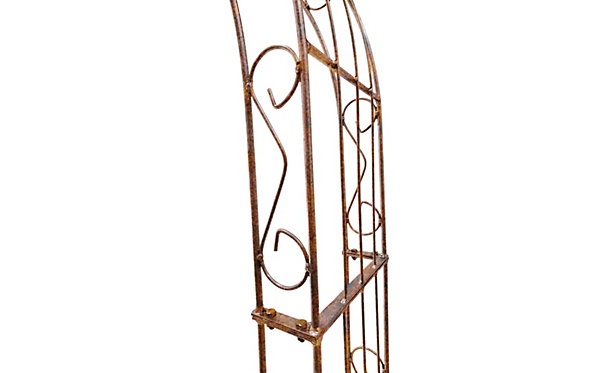 Arche de jardin LEA with sommet arrond - 200 cm rouiller