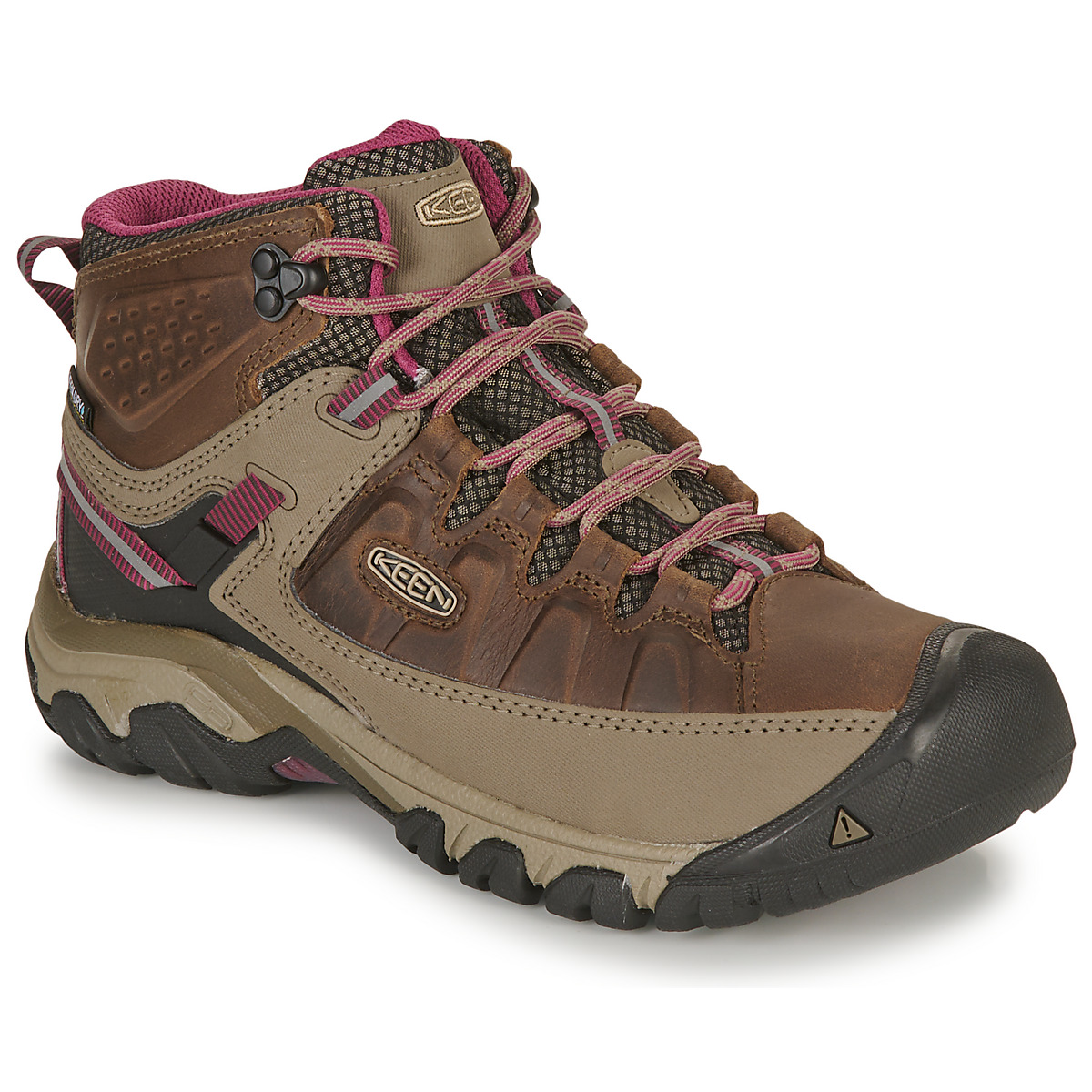 Keen - TARGHEE III MID WP - Brown / Pink