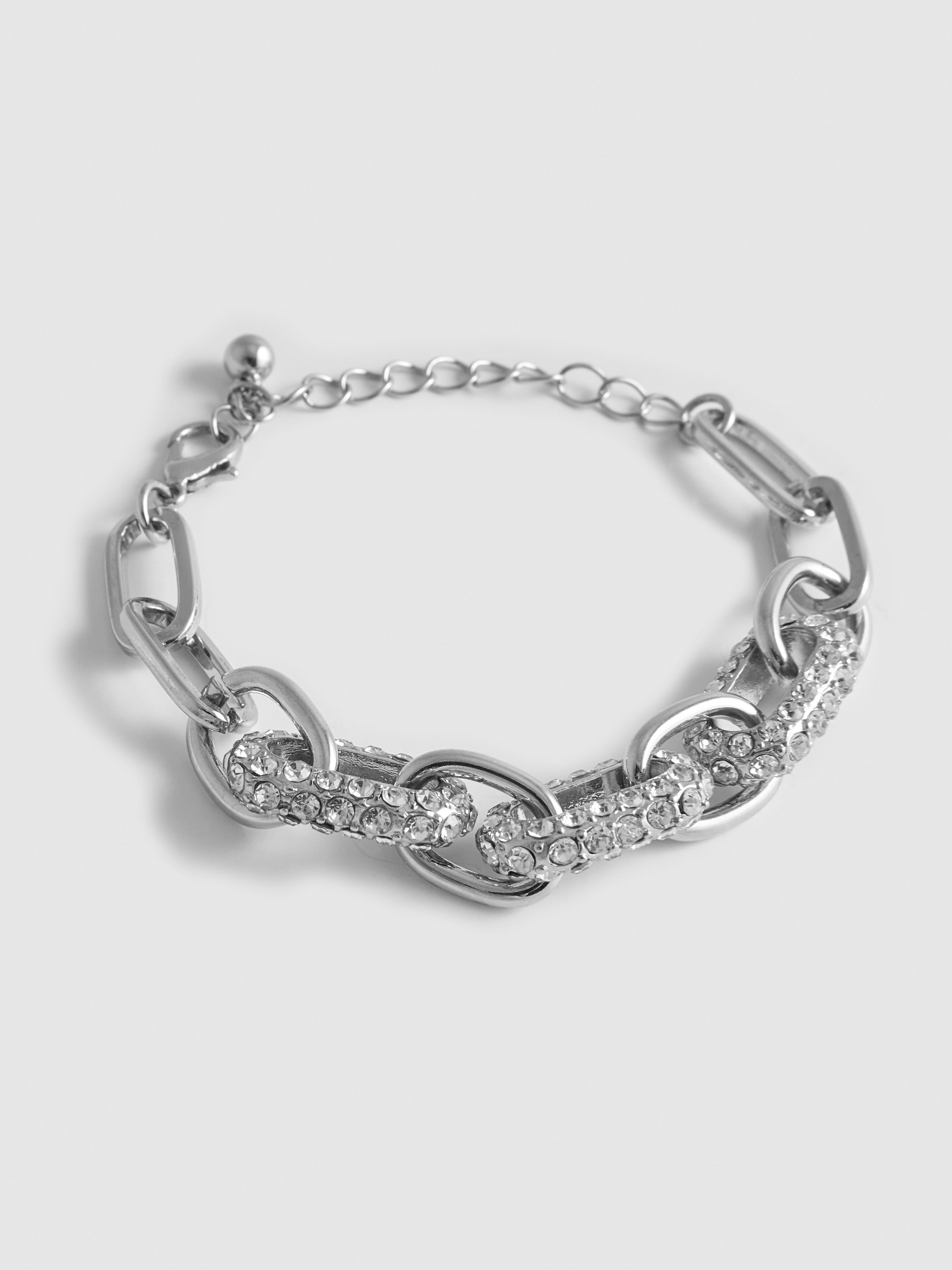 Rhinestone Chain Bracelet