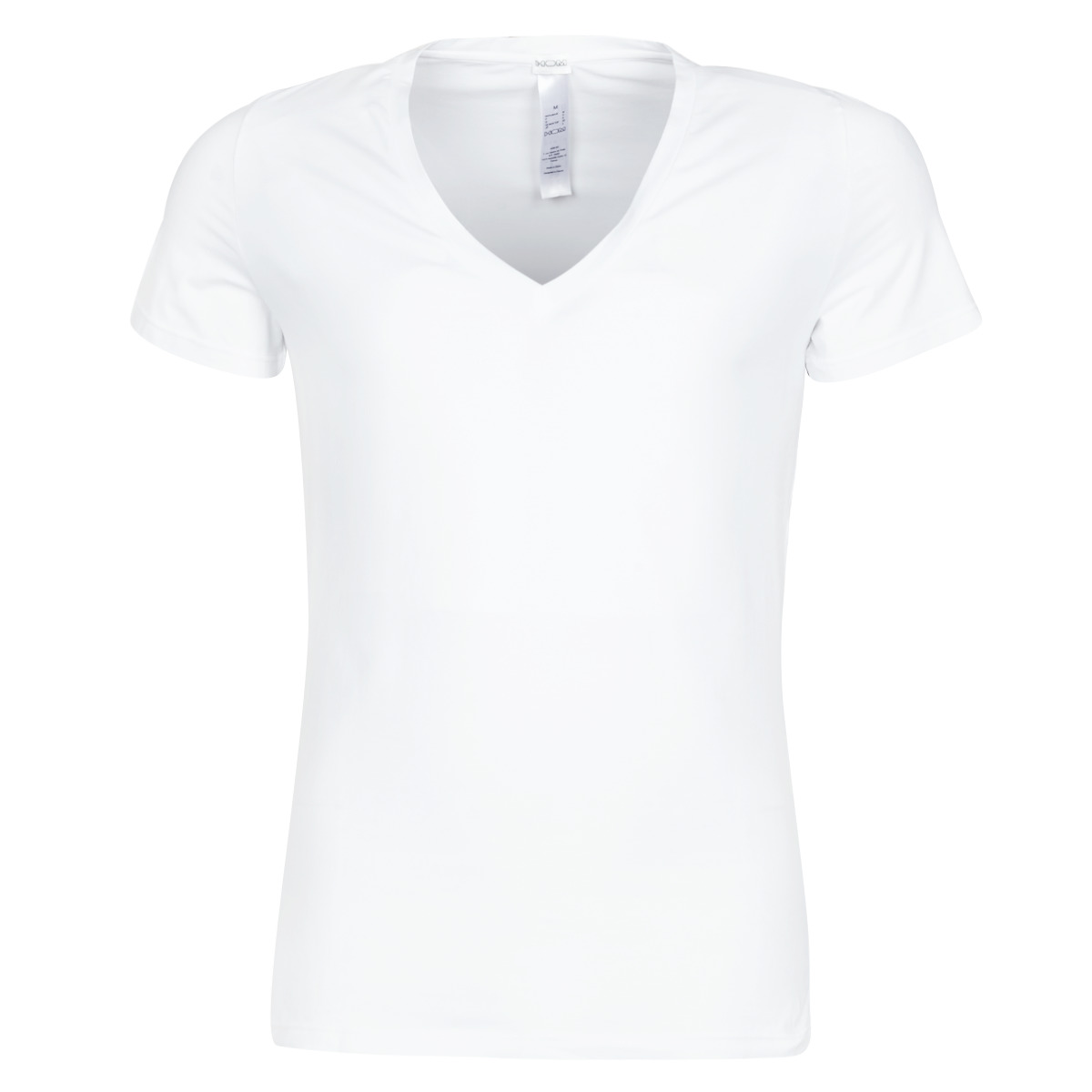 Hom - SUP' COTTON TSHIRT COL V PROFOND - White