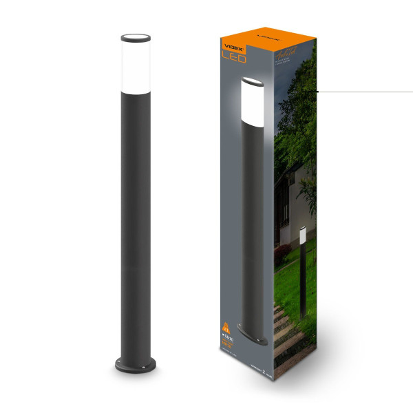 Lampa ogrodowa stojąca czarno-biała AR090 wys:60 cm 1xGU10x30W IP54 Videx