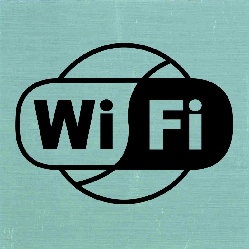 Plaque adhésive Wi-Fi 8 x 8 cm