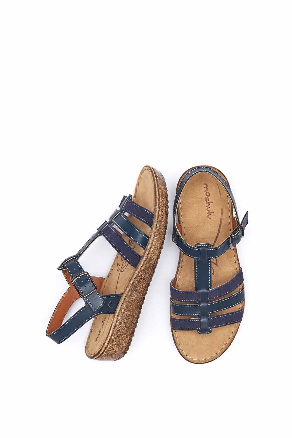 Moshulu Paradas' Platform Wedge Strappy Sandals