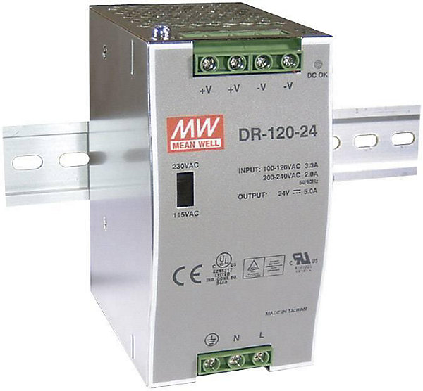 Bloc alimentation 24v - 5a -dr-120-24