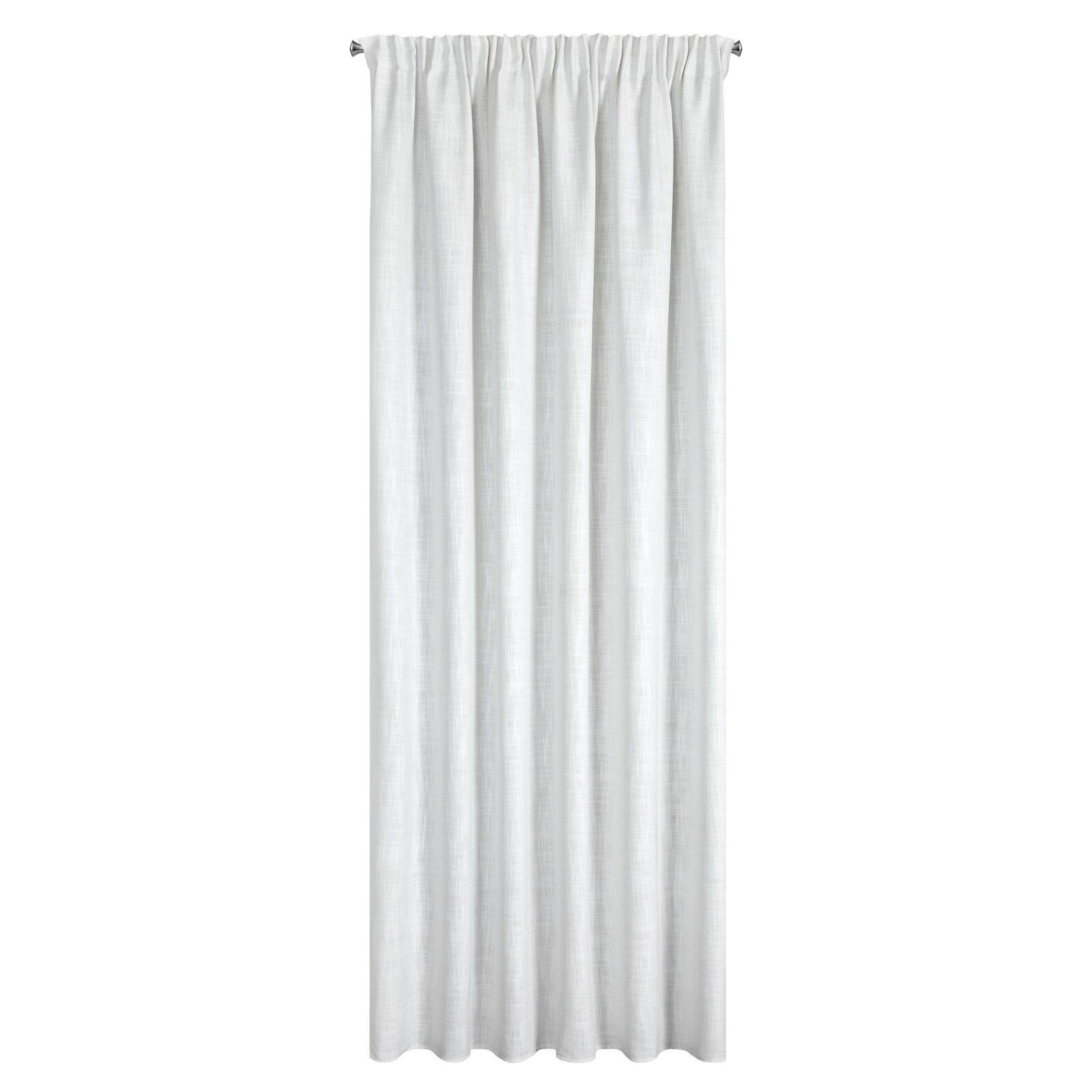 Zasłona zaciemniająca na taśmie ROSI 140X270 biała   srebrna
