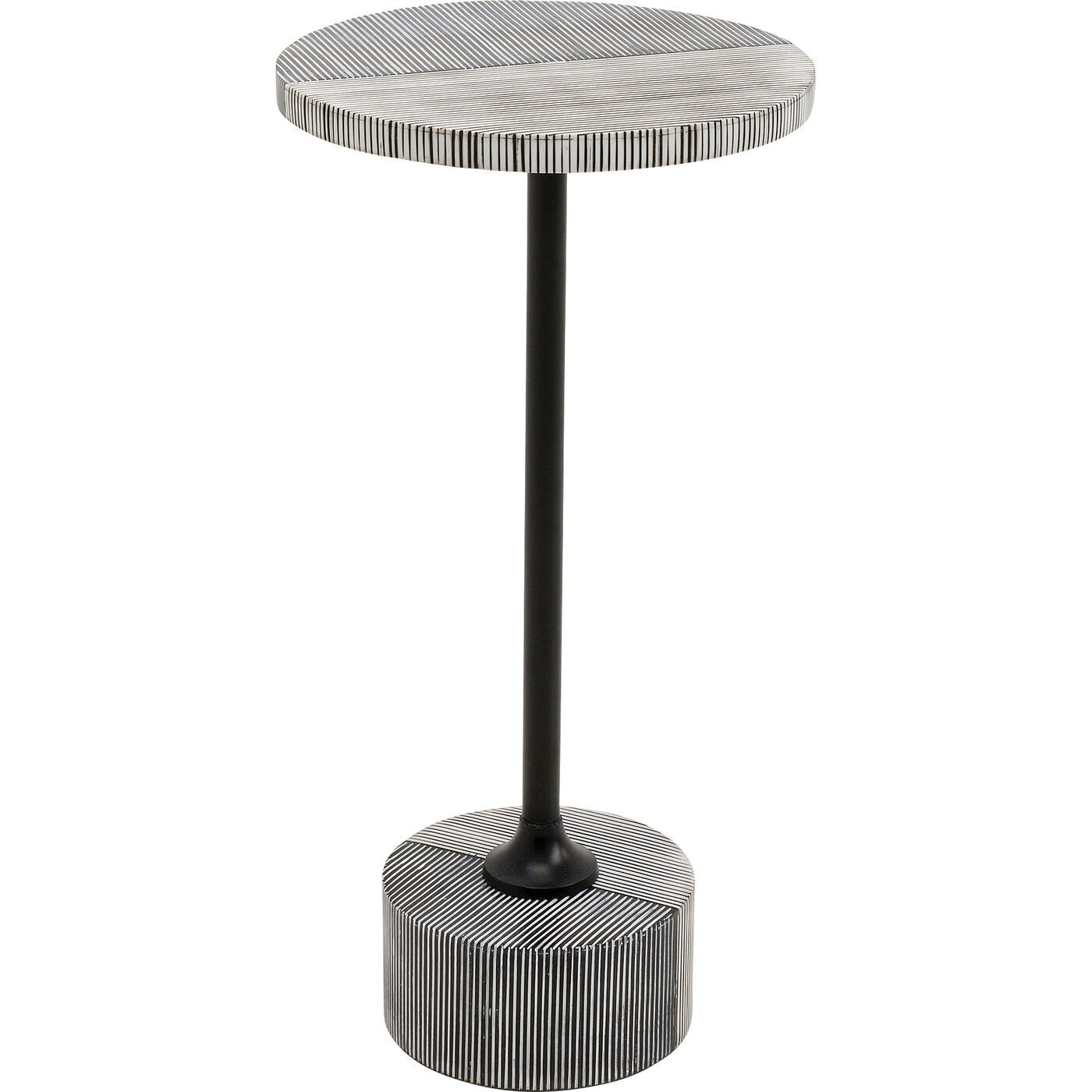 Kare Design Bijzettafel Domero Double Ø25cm zwart