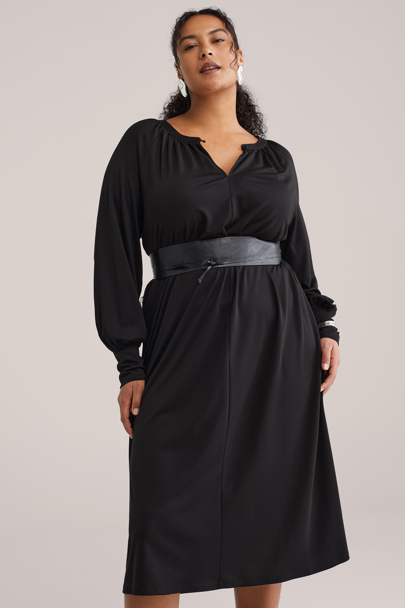 Dames jersey jurk - Curve