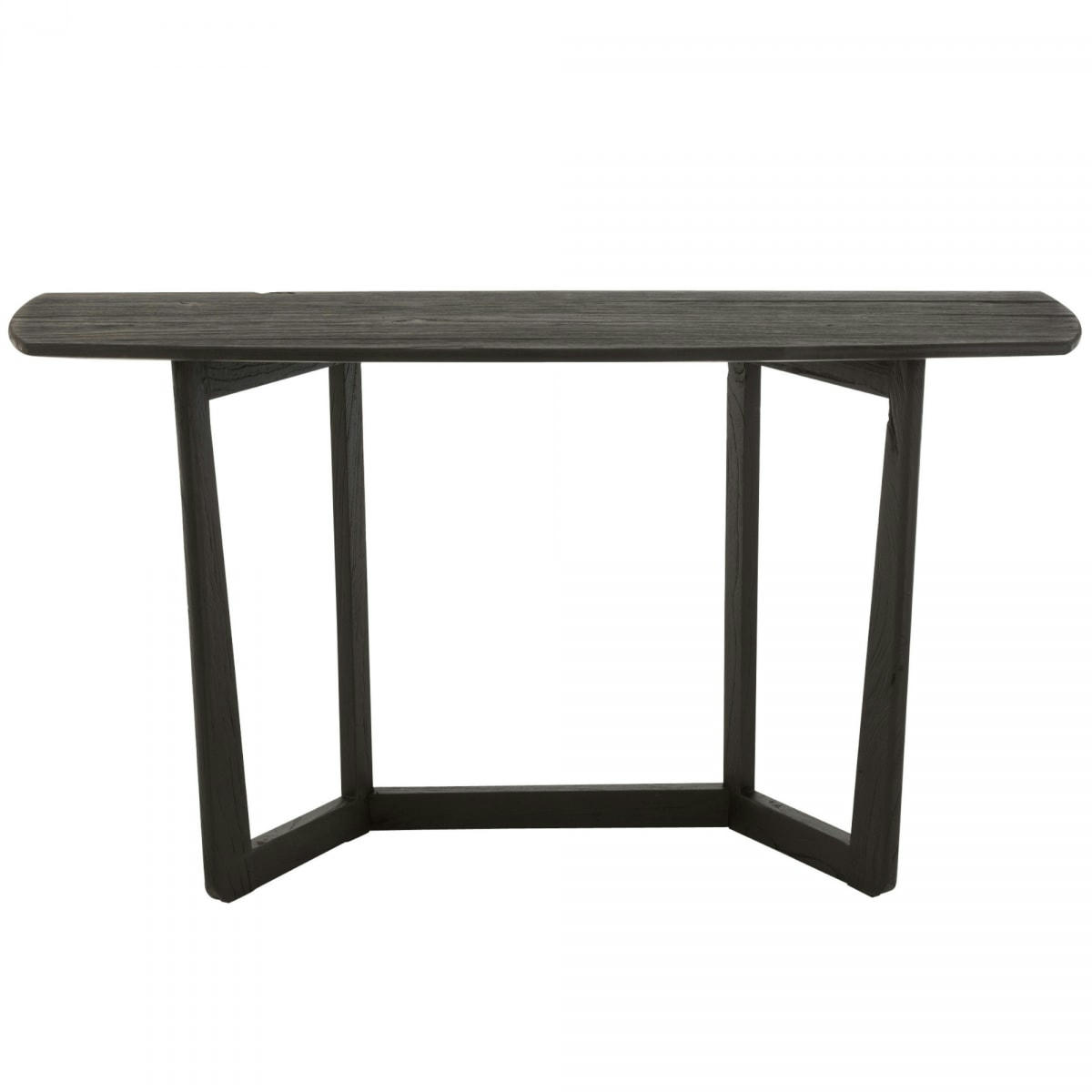 MATY - Console moderne 140cm en bois noir