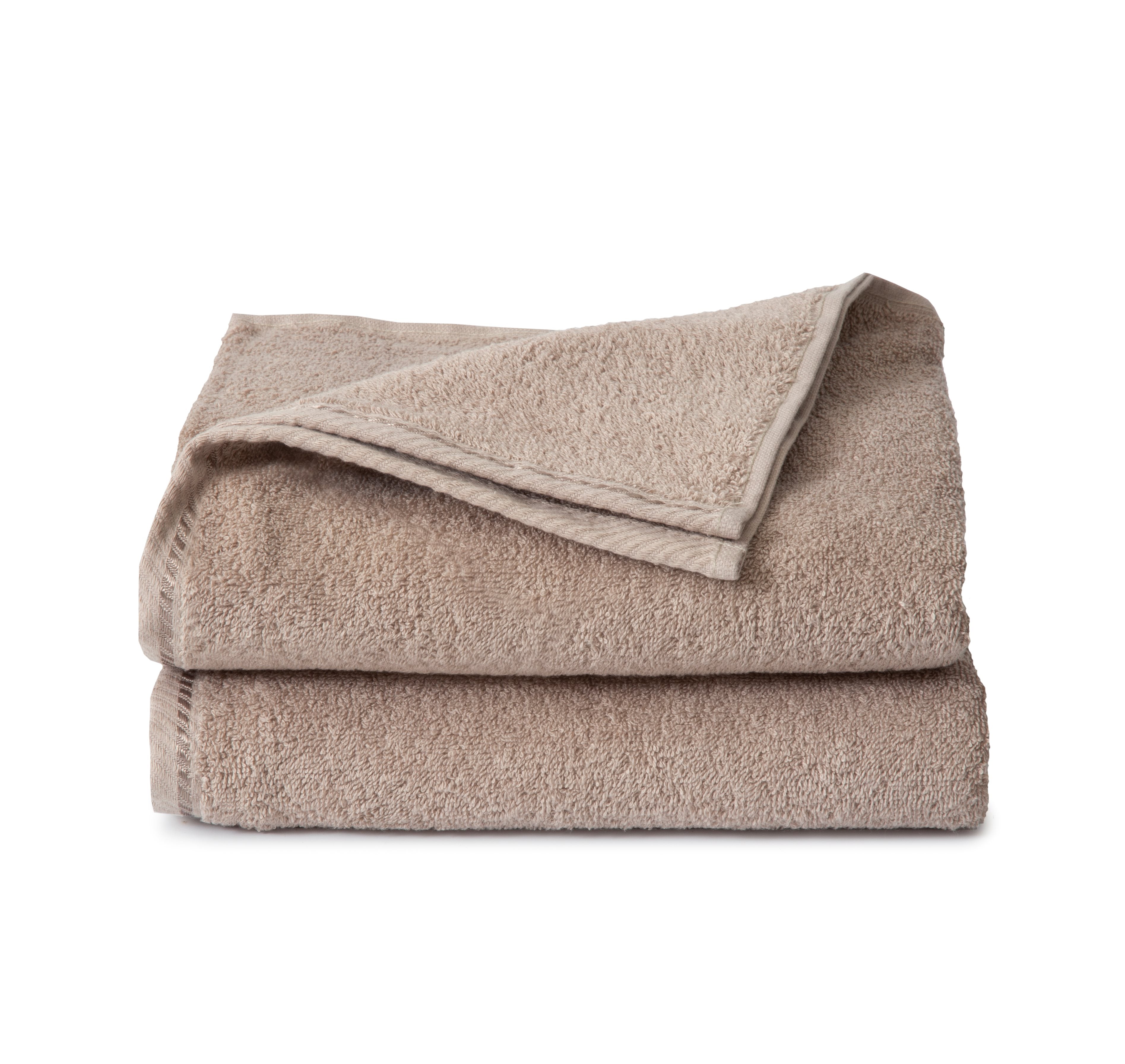 Ten Cate handdoeken 50x100 - handdoekenset 2 stuks - 100% katoen - taupe
