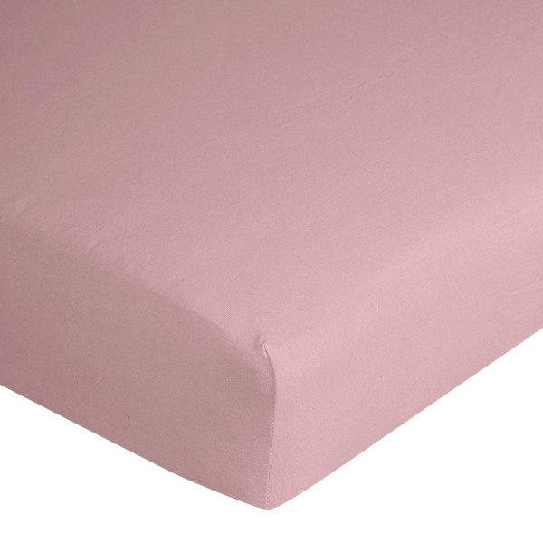 Prześcieradło jersey z gumką 140x200 pudrowe różowe 125 g/m2