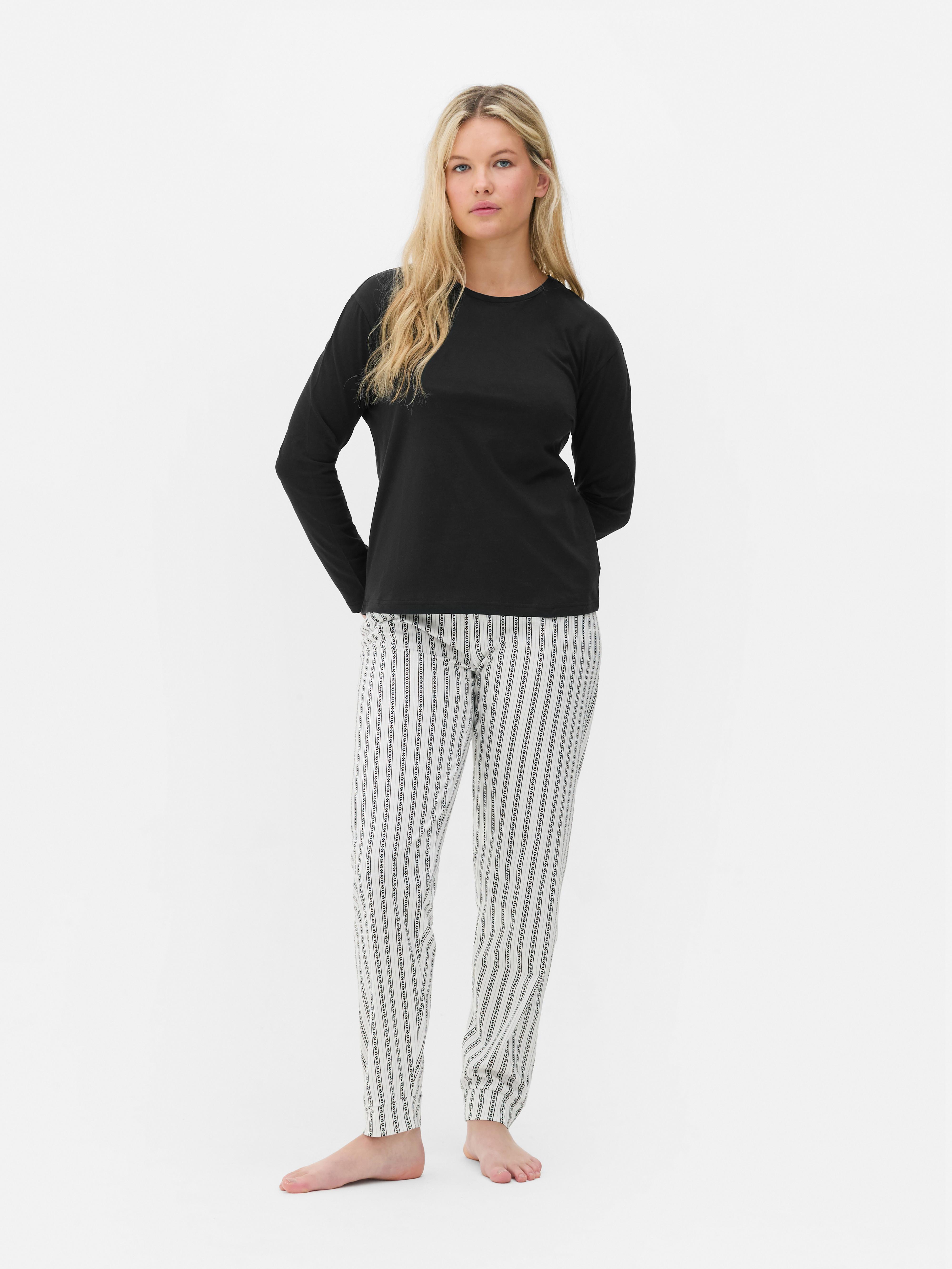 Simple Print Pajama Set