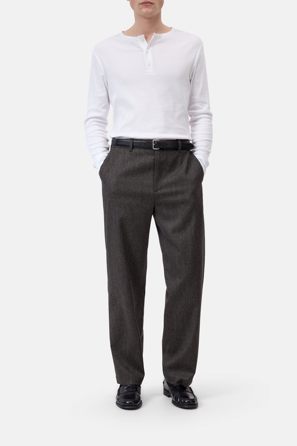 Henley-Shirt aus Baumwolle