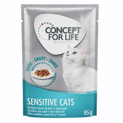 Concept for Life Sensitive Cats Wet Food with Chicken – in Gravy