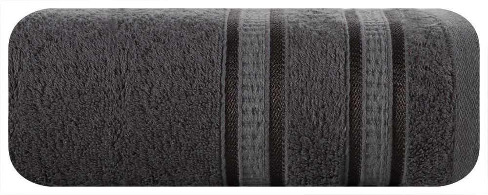 Ręcznik Mila 50x90 grafitowy bambusowy frotta 500g/m2