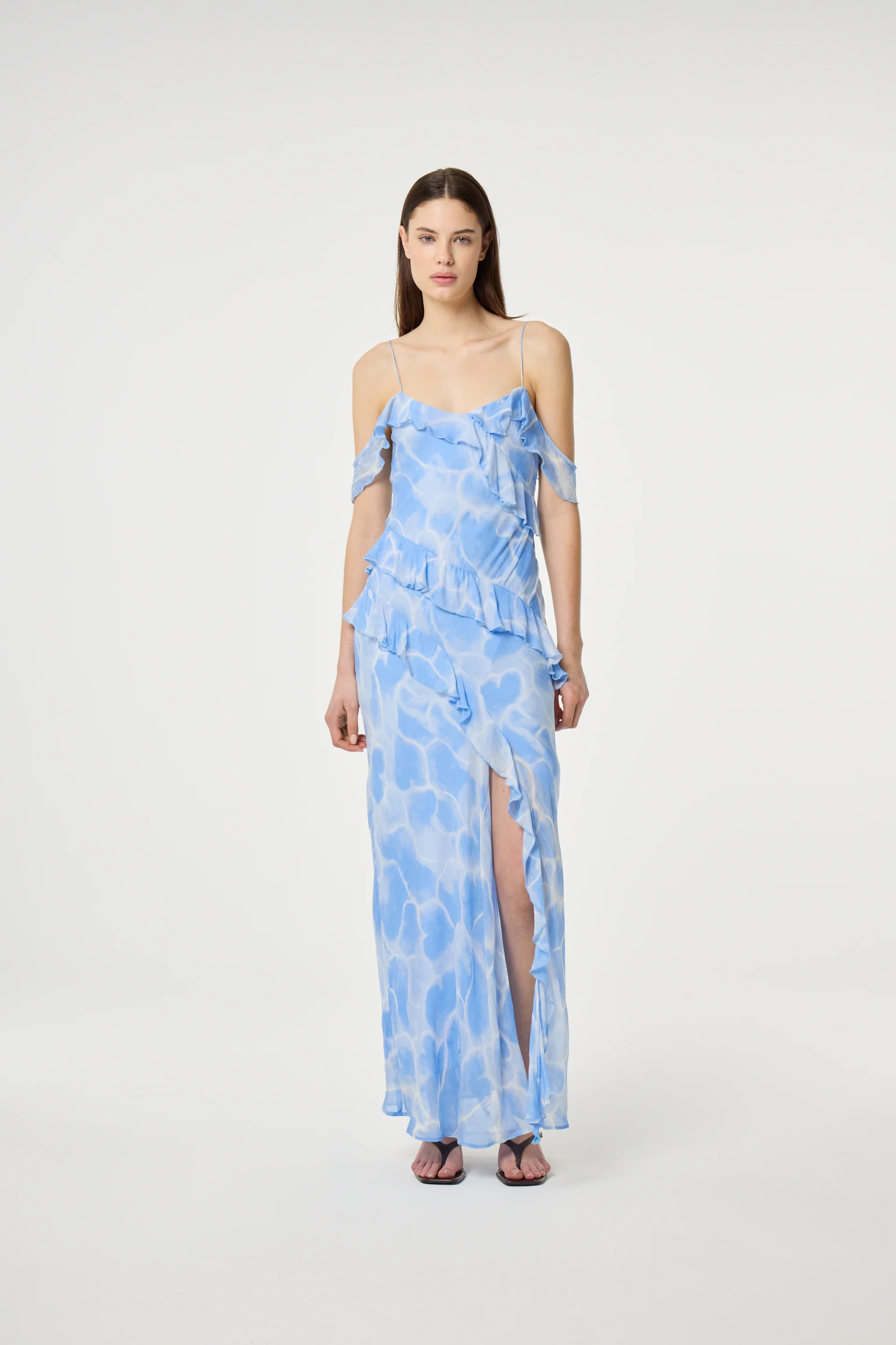 Jule Dress | Light Blue/Crispy White