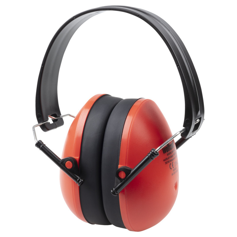 Casque anti-bruit Compact rouge 26 dB WOLFCRAFT