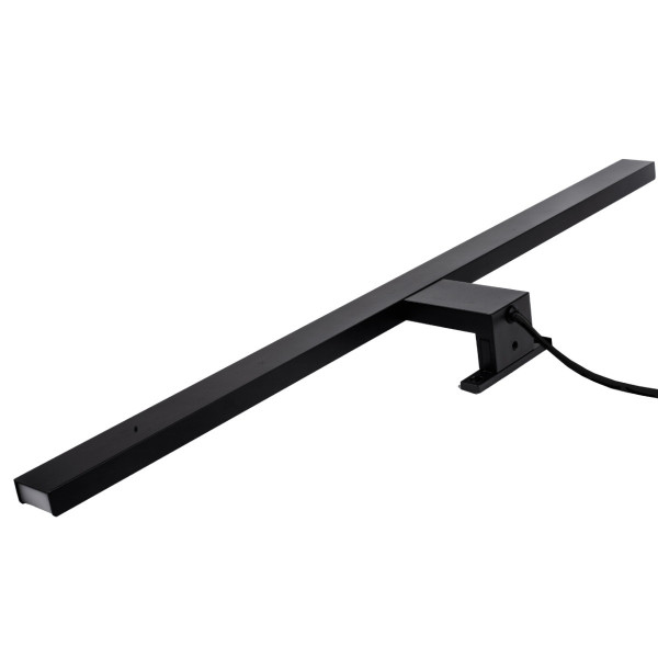 Kinkiet SAMOSczarno-biały LED 1x8W 900lm wym:4,4x40x10cm IP44 Polux