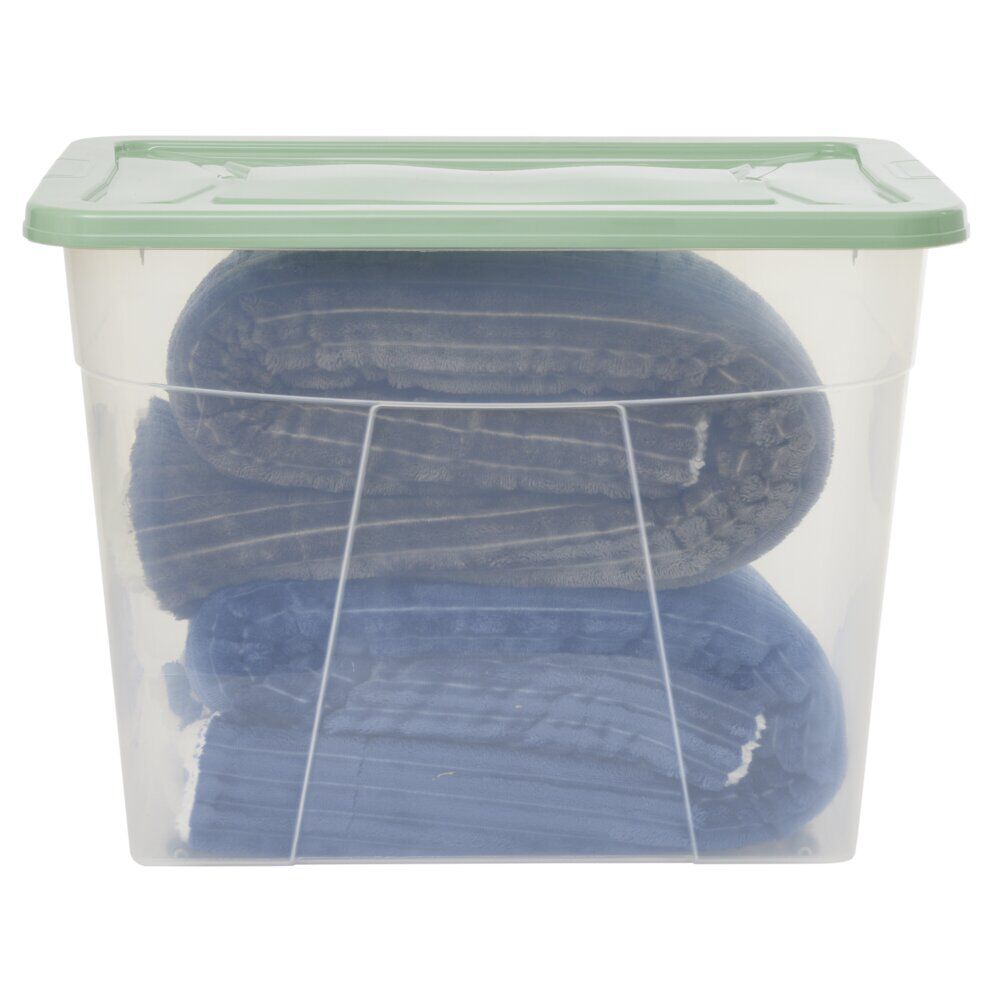 Box de rangement à roulettes plastique 80L (plusieurs modèles)