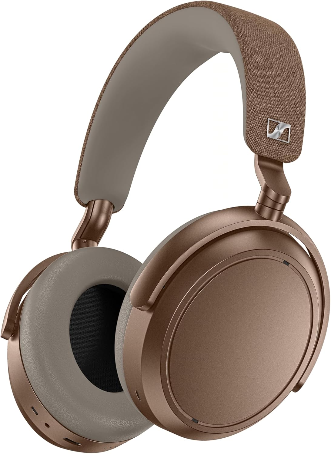 Sennheiser Momentum 4 Wireless Over-Ear Headphones - Bluetooth Headset for Clear Calls with Adaptive Noise Cancellation  Up to 60HR Playtime  Folding Design  Brown