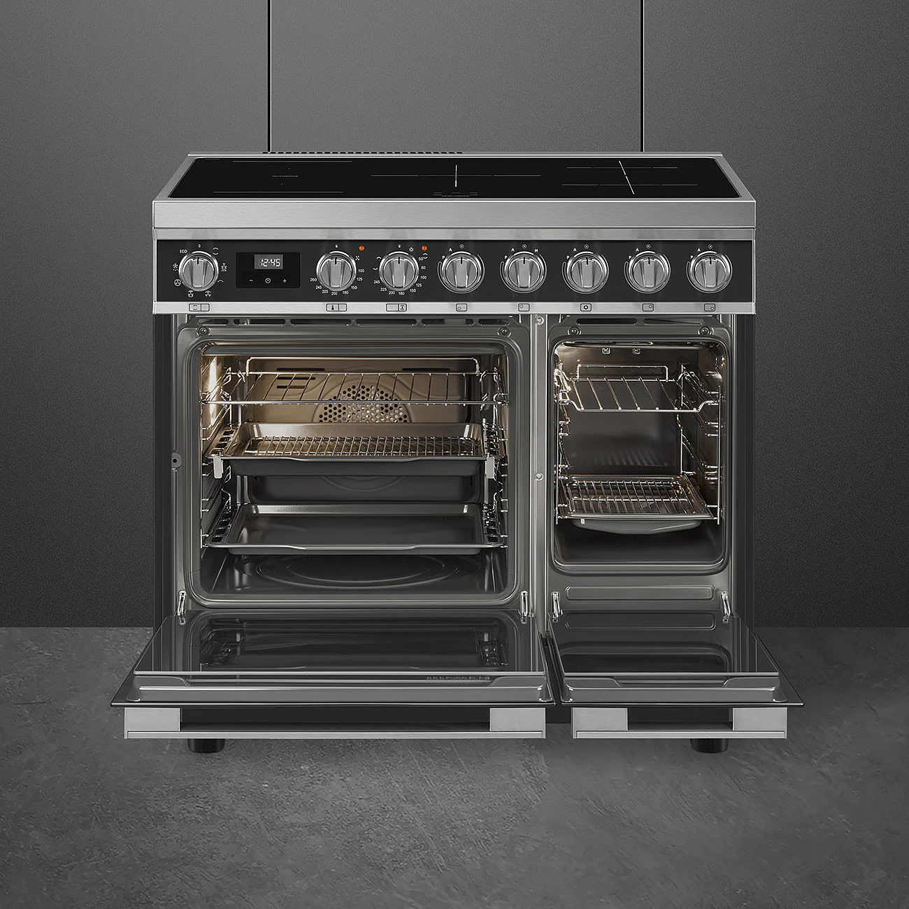 90cm Portofino Electric Range Cooker Anthracite