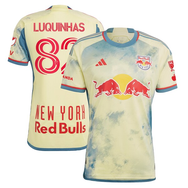 Luquinhas New York Red Bulls adidas 2024 Daniel Patrick Kit Authentic Jersey - Yellow