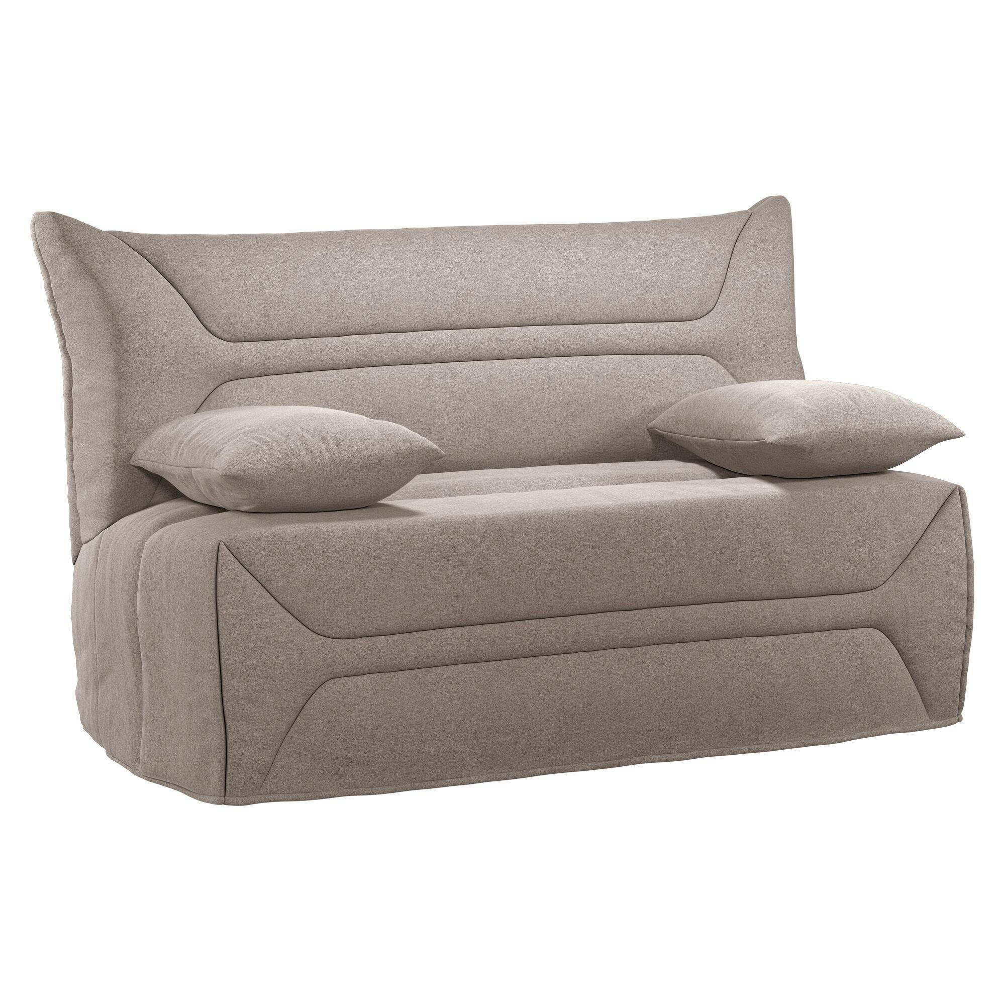 GARANCE - Banquette BZ avec matelas  de 12 cm taupe