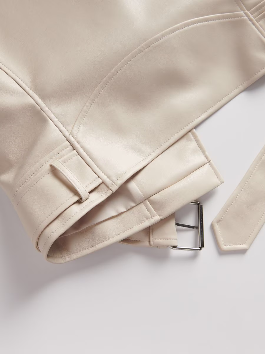 Faux Leather Biker Jacket