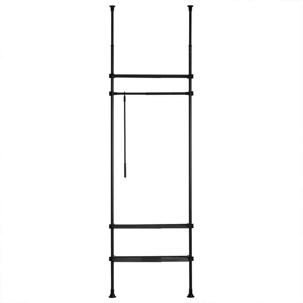 - Porte-vêtements en métal noir