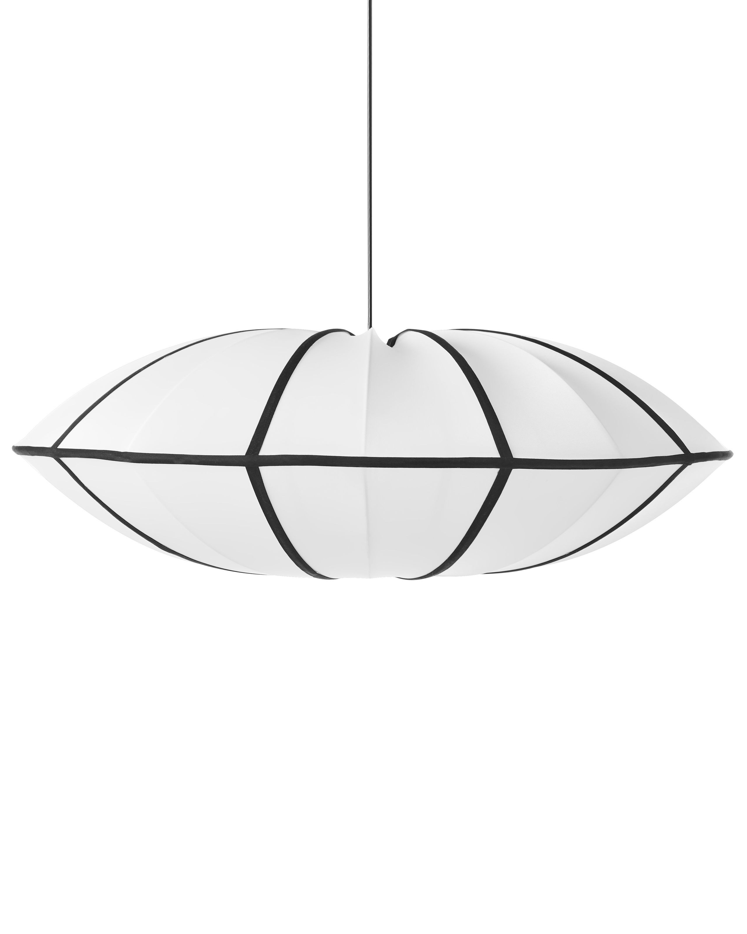 Lampa wisząca sufitowa nylonowa biała