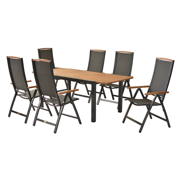 Gartenmöbel-Diningset »Siena«, 7 tlg., 6 Sitzplätze, Aluminium