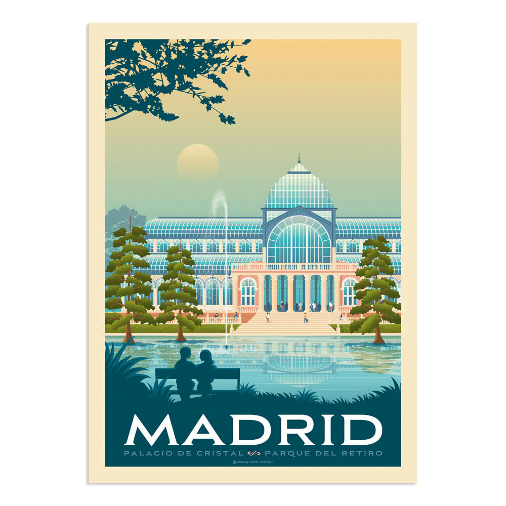 - Affiche Madrid  21x29,7 cm