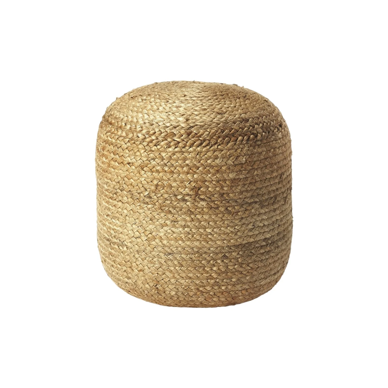 Bohemian Bullet Jute Pouf Ottoman