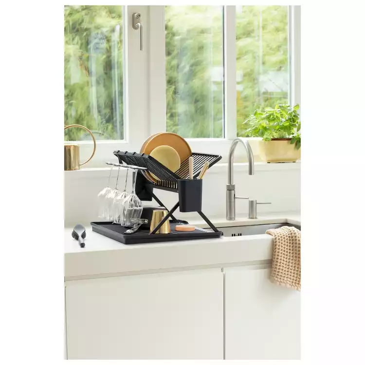 Brabantia SinkSide Large Foldable Dish Rack - Grey
