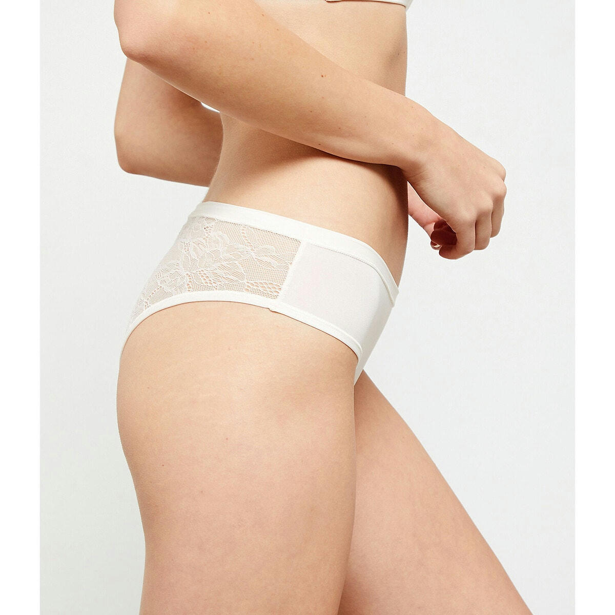 Hipster en dentelle et microfibre extensible PURE